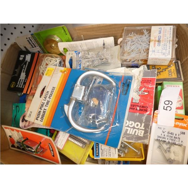 misc nails,thumb tracks,screws etc