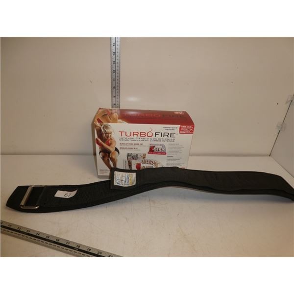 TurboFire cardio conditioning, fitness belt