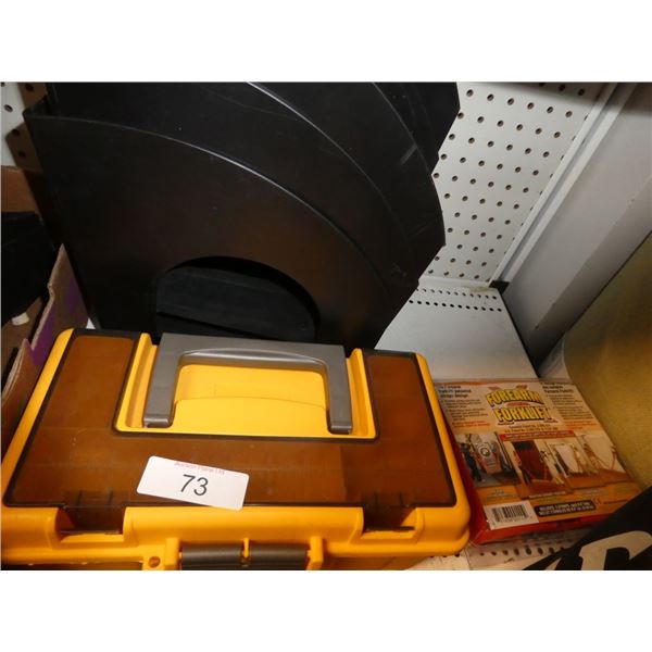 forearm forklift, plastic box, standup organizers