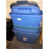 Image 1 : plastic totes w/ lids