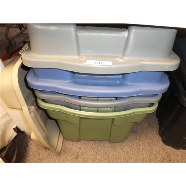 plastic totes w/ lids