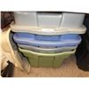 Image 1 : plastic totes w/ lids