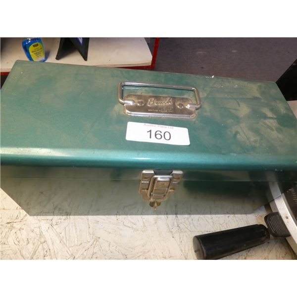 metal tool box w/ misc tools/contents