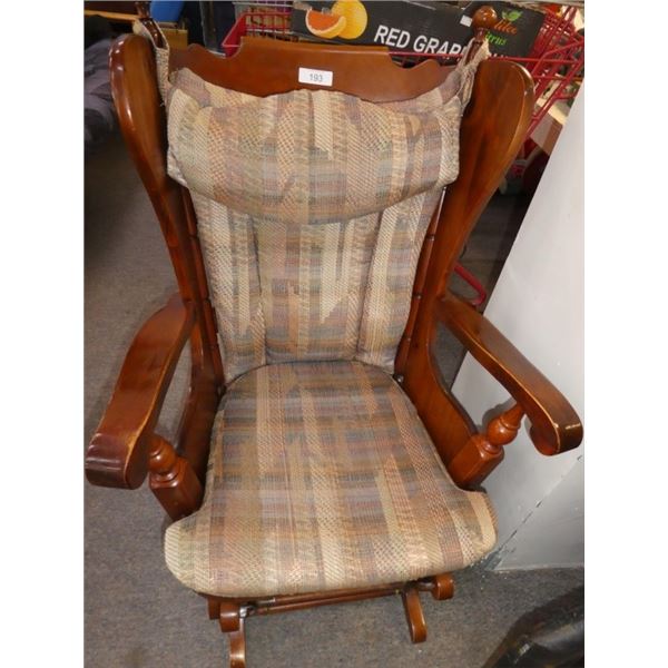 wooden rocking chair