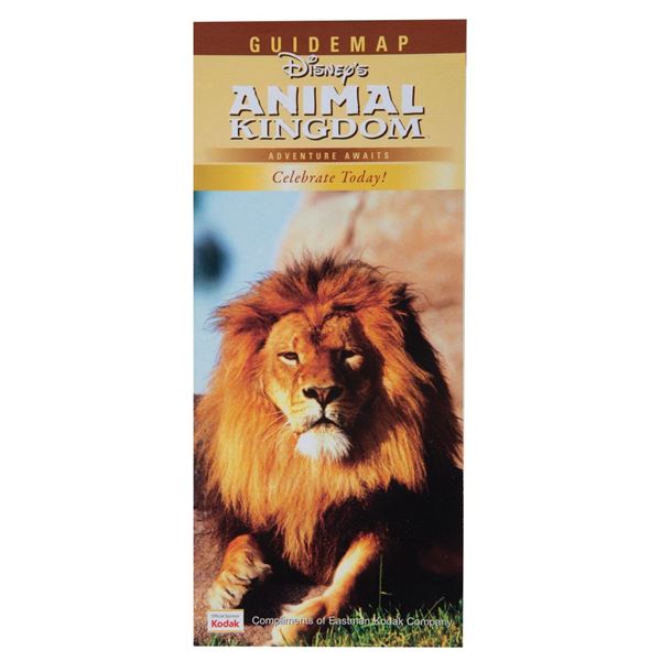 A Disney's Animal Kingdom Guide Map. - Test Site