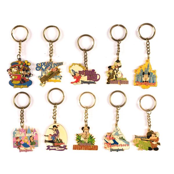 A collection of (10) Disneyland Keychains. Test Site
