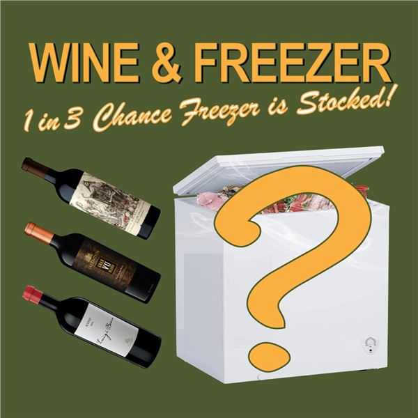 Wine and a Freezer with a 1 in 3 Chance that the Freezer is Fully Stocked