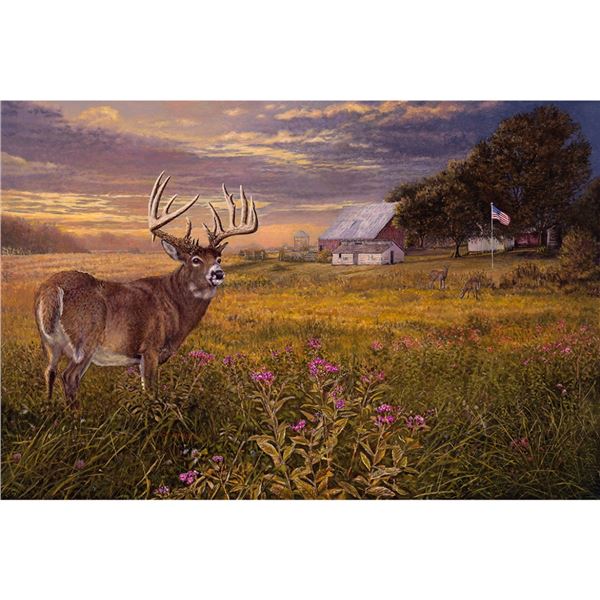 Pat Pauley: "Fruited Plains" - One of a Kind 1/1 Enhanced Giclee