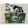 Image 1 : TOBACCIANA VINTAGE TIMBER WOLF TOBACCO METAL SIGN