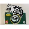 Image 2 : TOBACCIANA VINTAGE TIMBER WOLF TOBACCO METAL SIGN