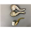 Image 4 : ANTIQUE MEERSCHAUM AND AMBER PIPE IN FITTED CASE