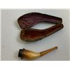 Image 2 : ANTIQUE MEERSCHAUM AND AMBER CIGARETTE CIGAR HOLDER