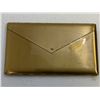 Image 2 : ANTIQUE BRASS CIGARETTE CASE MADE LIKE AN LETTER ENVELOPE 1939 DATE ON THE STAMP