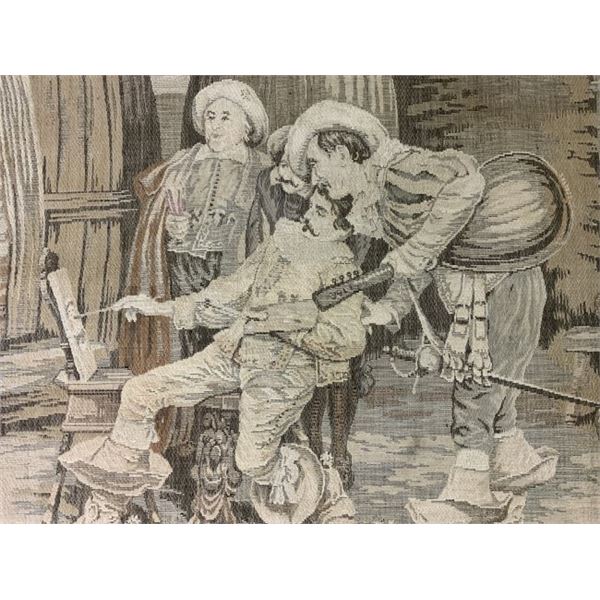 ANTIQUE 19th CENTURY FRENCH TAPESTRY D'APRES F. VINEA