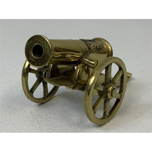 VINTAGE FRENCH NAPOLEONIC BRASS CANNON MODEL