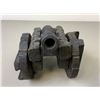 Image 2 : ANTIQUE MODEL OF A METAL CANNON WITH WOODEN MOUNT