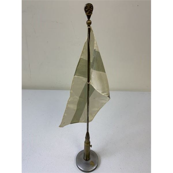 FINLAND WWII FINISH TABLE TOP FLAG TRENCH ART