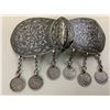 Image 1 : IMPERIAL RUSSIAN CAUCASIAN MADE SILVER NIELLO BUCKLE WITH SILVER COINS