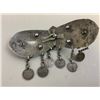 Image 2 : IMPERIAL RUSSIAN CAUCASIAN MADE SILVER NIELLO BUCKLE WITH SILVER COINS