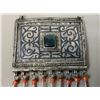 Image 1 : ANTIQUE CAUCASIAN SILVER NIELLO CORRAL DECORATIVE PENDANT