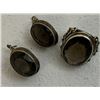 Image 3 : ANTIQUE 925 SILVER RING AND EARRING SET GYPSY STYLE EASTERN EUROPE