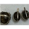 Image 6 : ANTIQUE 925 SILVER RING AND EARRING SET GYPSY STYLE EASTERN EUROPE