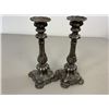 Image 6 : ANTIQUE RUSSIAN STIRLING SILVER JUDAICA CANDLE HOLDERS