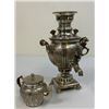 Image 16 : ANTIQUE IMPERIAL RUSSIAN SMAL SOLID SILVER SAMOVAR TEA KETTLE AND TEA POT