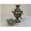 Image 18 : ANTIQUE IMPERIAL RUSSIAN SMAL SOLID SILVER SAMOVAR TEA KETTLE AND TEA POT