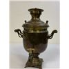 Image 10 : ANTIQUE RUSSIAN SMALL SIZE BRASS SAMOVAR TEA KETTLE