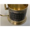 Image 3 : VINTAGE USSR SILVER AND GOLD TEA GLASS HOLDER PODSTAKANIK