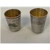 Image 6 : VINTAGE USSR SOVIET ARMENIA SILVER VODKA DRINKING CUPS