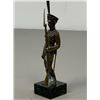 Image 1 : IMPERIAL RUSSIAN SOLDIER WAR OF 1812 BRONZE ON STONE BASE