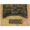 Image 3 : ANTIQUE 1914 AUSTRIA HUNGARY EMPIRE K.U.K. POSTAL AWARD PLAQUE BRASS ON MARBLE