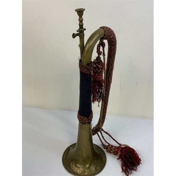 ANTIQUE 19th CENTURY FRENCH MILITARY TRUMPET 1899