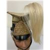 Image 2 : ANTIQUE BRITISH 17th LANCERS CAP HELMET WITH WHITE HORSEHAIR PLUM