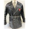 Image 1 : WWII ITALIAN BLACK LEATHER TANKER JACKET