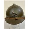 Image 1 : WWI RUSSIA M1916 HELMET WHITE ARMY CIVIL WAR USED WITH SCULL ATTACHED