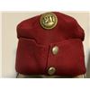 Image 1 : ANTIQUE AUSTRIAN HUNGARIAN K.U.K. CAVALRY RED FIELD CAP