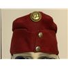 Image 5 : ANTIQUE AUSTRIAN HUNGARIAN K.U.K. CAVALRY RED FIELD CAP