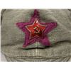 Image 6 : USSR EARLY WWII BUDYONOVKA GRAY CLOTH HELMET WITH RED ENAMEL STAR