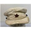 Image 9 : USSR PRE WII 1930's ARMY OFFICER SUMMER WHITE CANVAS MATERIAL VISOR CAP HAT