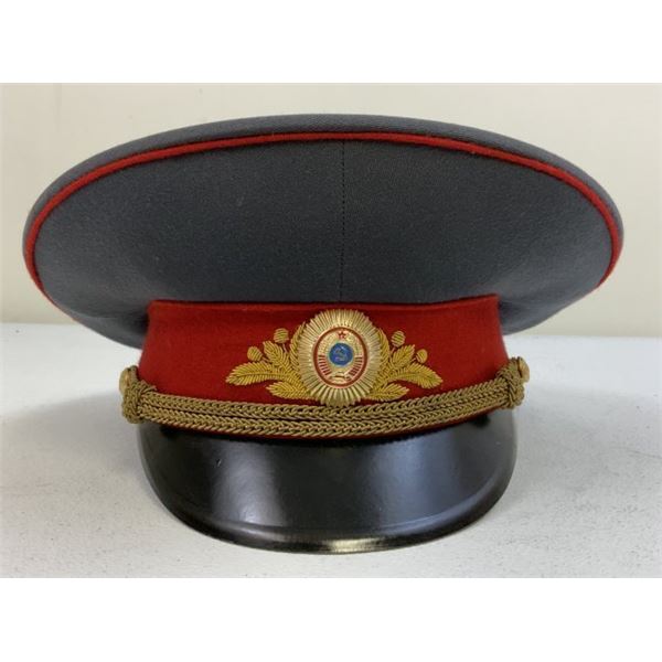 USSR SOVIET MILITIA POLICE GENERAL DRESS VISOR HAT