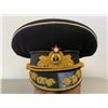 Image 1 : USSR SOVIET RUSSIAN NAVY ADMIRAL BLACK TOP VISOR HAT