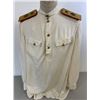 Image 1 : WWII USSR MARSHAL ARTILLERY M43 DRESS WHITE SUMMER UNIFORM SHIRT