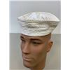 Image 1 : VINTAGE US NAVY "DIXIE CUP" SAILOR WHITE HAT USN