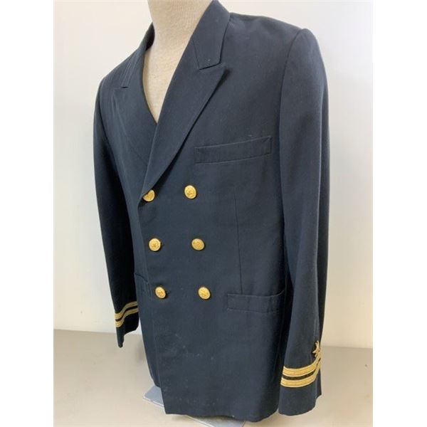 VINTAGE KOREAN WAR ERA US NAVY OFFICER DRESS TUNIC NAMED KOREAN MADE