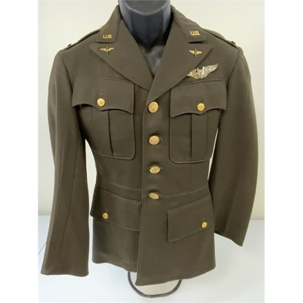 WWII US AIR FORCE GUNNER FLIGHT OFFICER JACKET UNIFORM