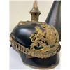 Image 3 : IMPERIAL GERMAN BAVARIAN OFFICER PICKELHAUBE SPIKE HELMET WITH LEATHER CASE