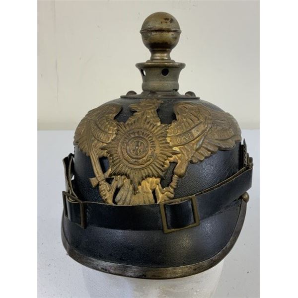WWI PRUSSIAN IMPERIAL GERMAN ARTILLERY GUARD PICKELHAUBE BALL TOP HELMET